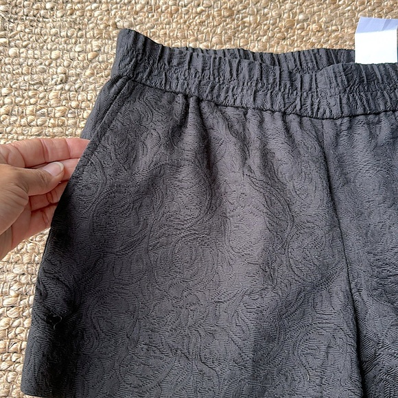 J Crew Factory Black Jacquard Shorts size 6 - Picture 3 of 4